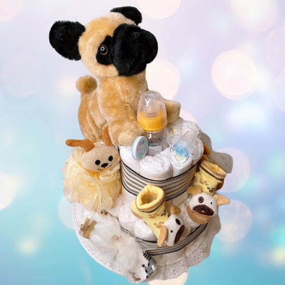 Pampers Accessories Puppy Diaper Cake Dog Diaper Cake Poshmark